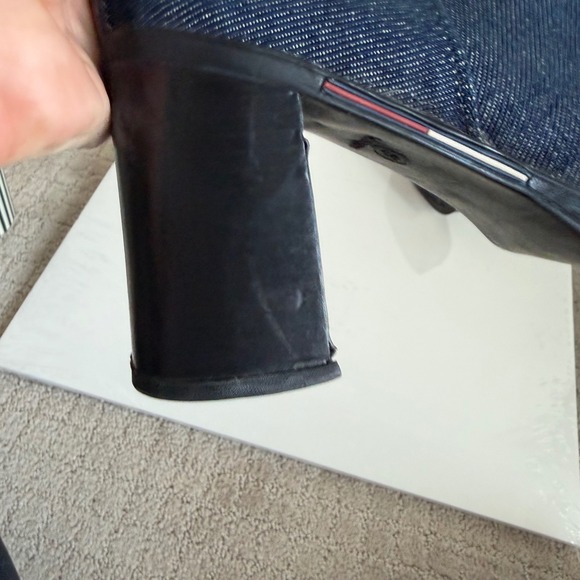 Vintage Y2K Tommy Hilfiger Denim Platform Booties Size 9 - Picture 12 of 15